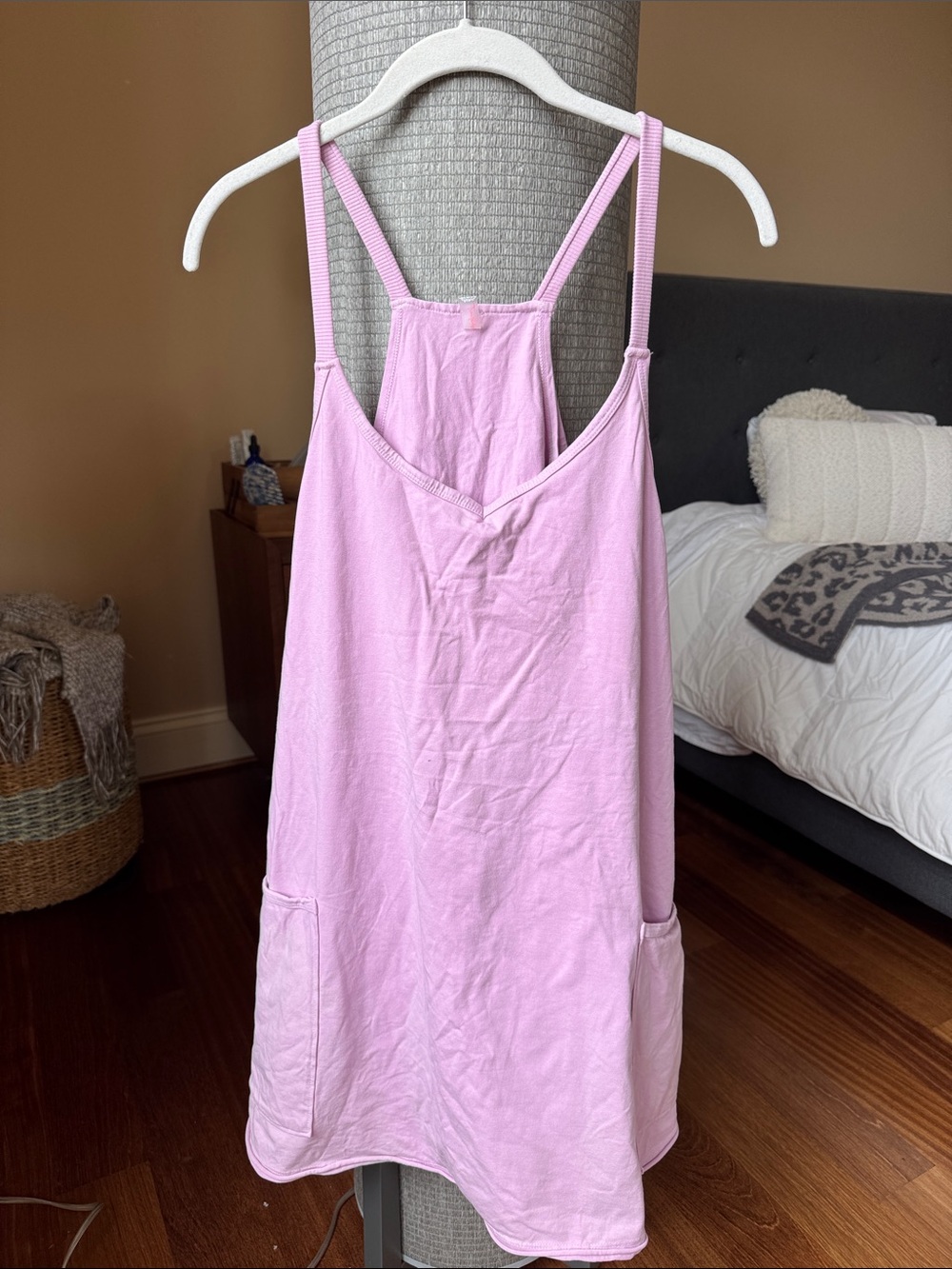 FP Movement by Free People Pastel Pink Mini Sundress with Pockets